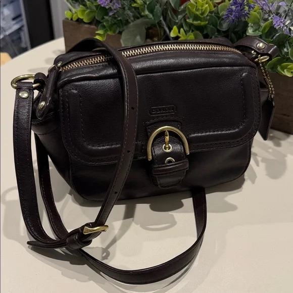 Vintage COACH Campbell Leather Camera Crossbody Bag - Picture 7 of 15